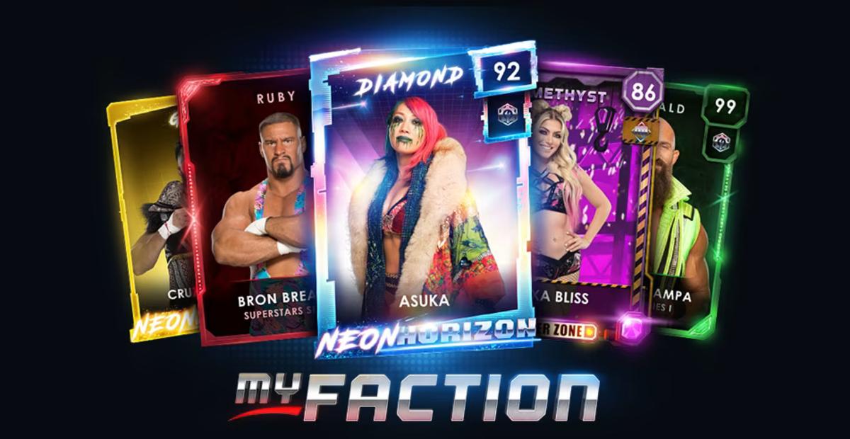 WWE 2K23 MyFaction cards.